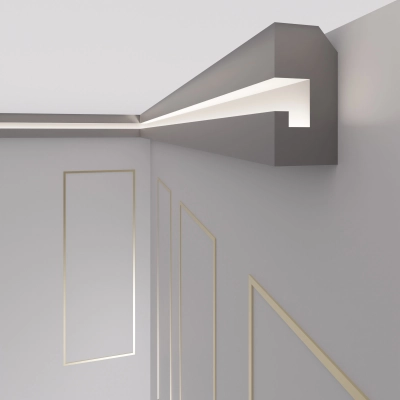 Stuckleisten Pareto-Decor LED OL-37 - 13 Meter + Ecken